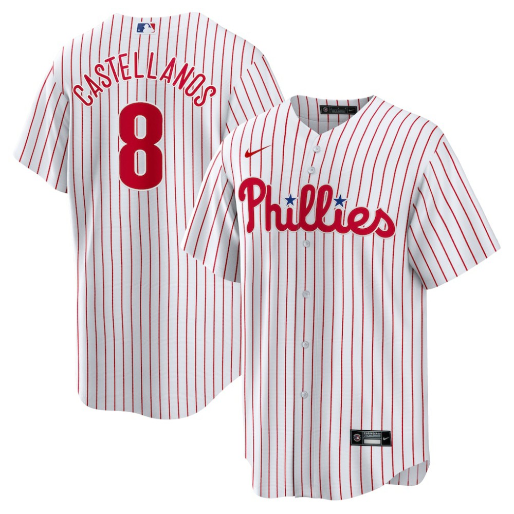 MLB Nick Castellanos Philadelphia Phillies Nike Replica Player Jersey - White