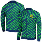 Brazil National Team 2022 Academy Pro Anthem Performance Raglan Full-Zip Jacket Blue/Green shop