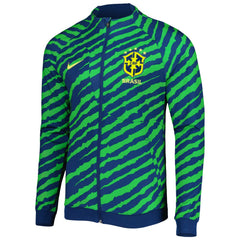 Brazil National Team 2022 Academy Pro Anthem Performance Raglan Full-Zip Jacket Blue/Green shop