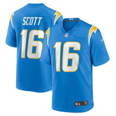 NFL JK Scott Los Angeles Chargers Game Jersey - Powder Blue