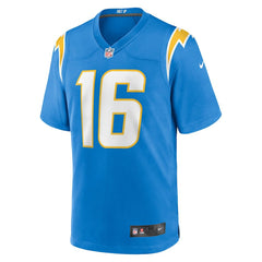 JK Scott Los Angeles Chargers Game Jersey Powder Blue
