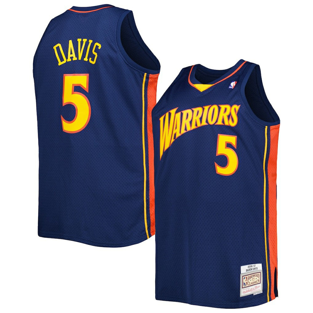 NBA Baron Davis Golden State Warriors Big & Tall Hardwood Classics 2006/07 Swingman Jersey sale - Navy
