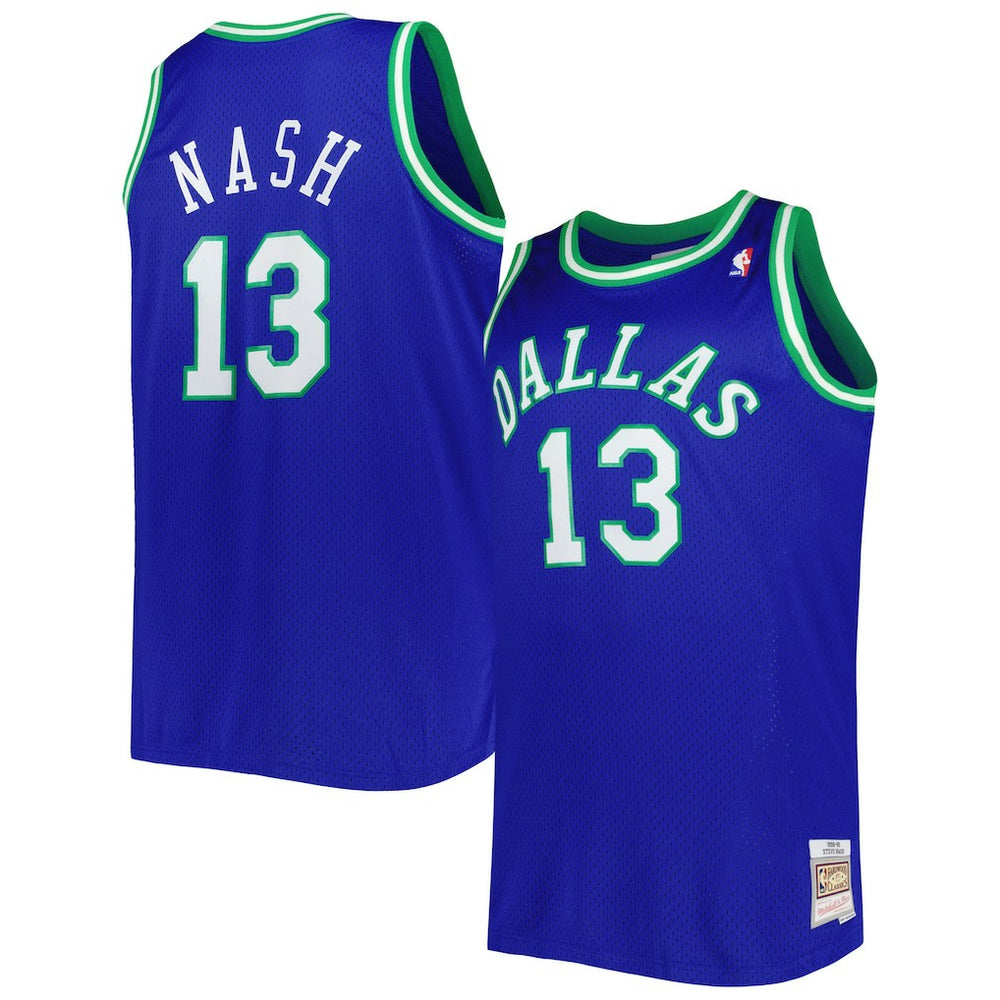 NBA Steve Nash Dallas Mavericks Big & Tall Hardwood Classics 1998/99 Swingman Jersey sale - Blue