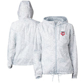 Minnesota Twins Columbia Women's Flash Forward Full-Zip Windbreaker Jacket - Gray Jackets