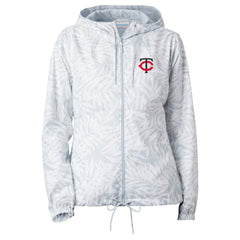 Minnesota Twins Columbia Women's Flash Forward Full-Zip Windbreaker Jacket - Gray Jackets