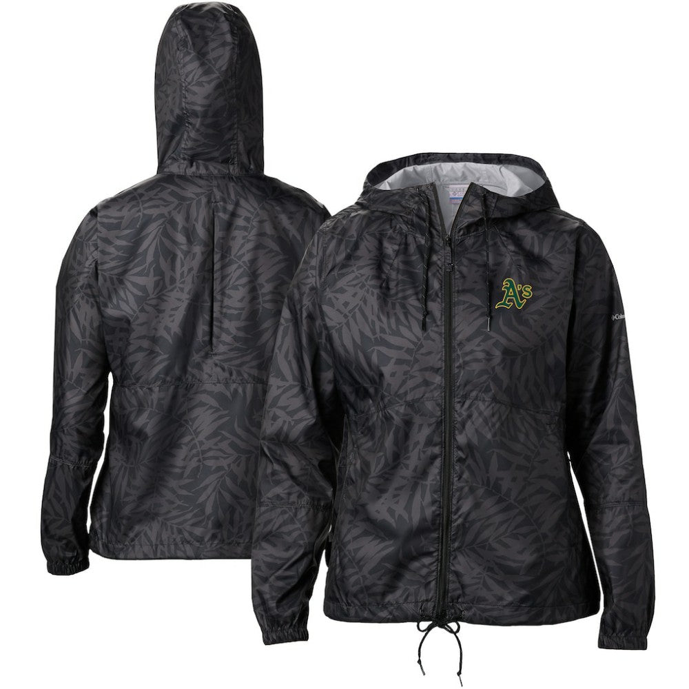 Athletics Columbia Women's Flash Forward Full-Zip Windbreaker Jacket - Black Jackets