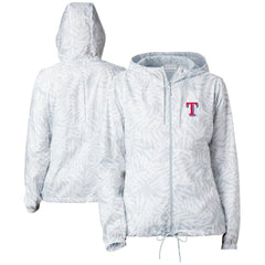 Texas Rangers Columbia Women's Flash Forward Full-Zip Windbreaker Jacket - Gray Jackets