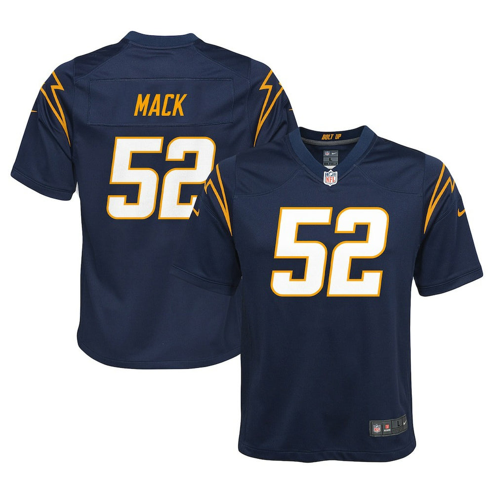 NFL Khalil Mack Los Angeles Chargers Youth Game Jersey - Navy