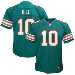 NFL Tyreek Hill Miami Dolphins Youth Game Jersey - Aqua