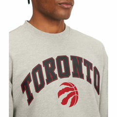 Toronto Raptors Tommy Jeans James Patch Pullover Sweatshirt Gray