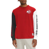 Atlanta Hawks Tommy Jeans Richie Color Block Long Sleeve T-Shirt Red