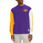 Los Angeles Lakers Tommy Jeans Richie Color Block Long Sleeve T-Shirt Purple