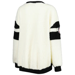 Brooklyn Nets Tommy Jeans Women's Mindy Sherpa Pullover Sweatshirt Oatmeal/Black