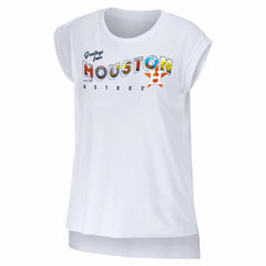 Houston Astros WEAR by Erin Andrews Women's Greetings From T-Shirt - White T-shirts
