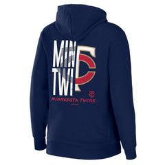 Minnesota Twins WEAR by Erin Andrews Women's Sponge Fleece Full-Zip Hoodie - Navy Hoodies