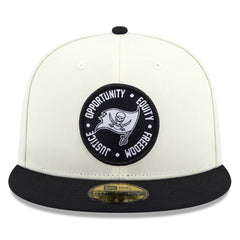 Tampa Bay Buccaneers New Era 2022 Inspire Change 59FIFTY Fitted Hat Cream/Black