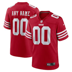 NFL San Francisco 49ers Custom Jersey - Scarlet