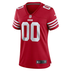 NFL San Francisco 49ers Women's Game Custom Jersey - Scarlet