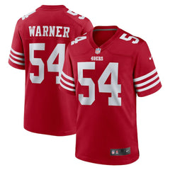 NFL Fred Warner San Francisco 49ers Player Game Jersey - Scarlet