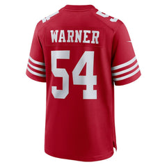 NFL Fred Warner San Francisco 49ers Player Game Jersey - Scarlet