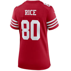 NFL Jerry Rice San Francisco 49ers Women's Retired Player Game Jersey - Scarlet