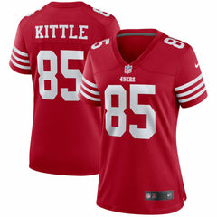NFL George Kittle San Francisco 49ers Women's Player Jersey - Scarlet