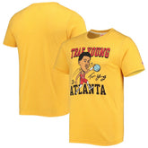 Trae Young Atlanta Hawks Homage Caricature Tri-Blend T-Shirt Gold