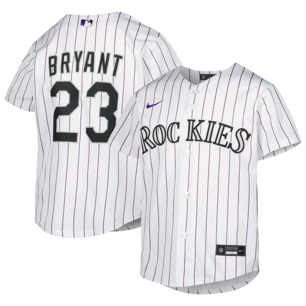 MLB Kris Bryant Colorado Rockies Nike Youth Alternate Replica Player Jersey - White