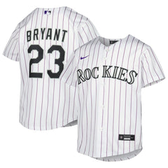MLB Kris Bryant Colorado Rockies Nike Youth Alternate Replica Player Jersey - White