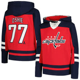 NHL TJ Oshie Washington Capitals Youth Ageless Must-Have V-Neck Name & Number Pullover Hoodie - Red