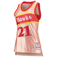 NBA Dominique Wilkins Atlanta Hawks Women's 75th Anniversary Rose Gold 1986 Swingman Jersey - Pink