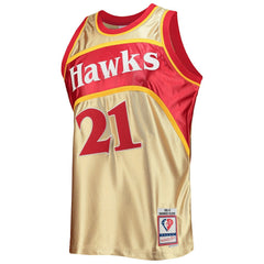 NBA Dominique Wilkins Atlanta Hawks 75th Anniversary 1986/87 Hardwood Classics Swingman Jersey - Gold