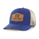 New York Giants '47 Rawhide Trucker Adjustable Hat Royal/Natural