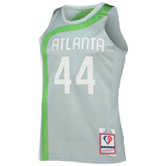 NBA Pete Maravich Atlanta Hawks 75th Anniversary 1971/72 Hardwood Classics Swingman Jersey - Silver