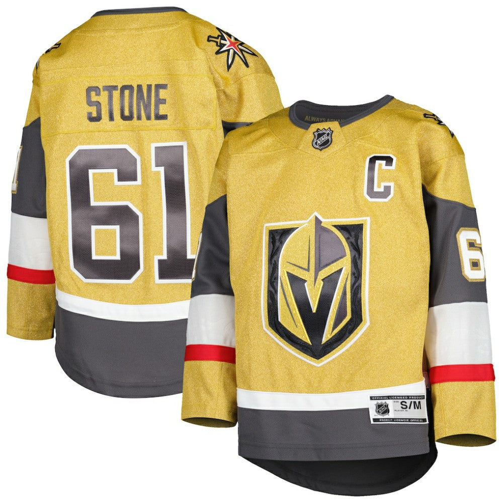 NHL Mark Stone Vegas Golden Knights Youth Home Captain Patch Premier Player Jersey - Gold