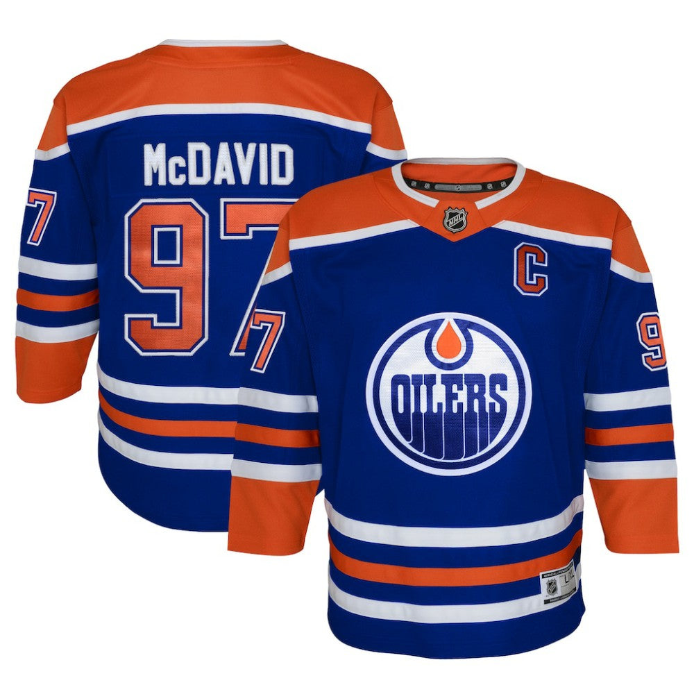 NHL Connor McDavid Edmonton Oilers Youth Home Premier Player Jersey - Royal