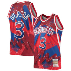 NBA Allen Iverson Philadelphia 76ers Hardwood Classics 1996/97 Hyper Hoops Swingman Jersey - Red