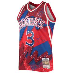 NBA Allen Iverson Philadelphia 76ers Hardwood Classics 1996/97 Hyper Hoops Swingman Jersey - Red