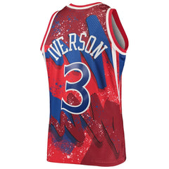 NBA Allen Iverson Philadelphia 76ers Hardwood Classics 1996/97 Hyper Hoops Swingman Jersey - Red