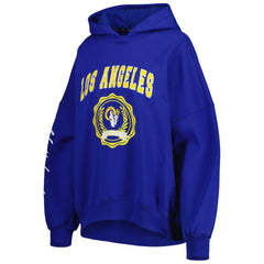 Los Angeles Rams Tommy Hilfiger Women's Becca Drop Shoulder Pullover Hoodie Royal