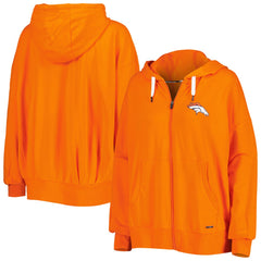 Denver Broncos MSX by Michael Strahan Women's Emerson Lightweight Full-Zip Hoodie Orange