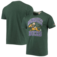 Milwaukee Bucks Homage NBA x Rugrats Tri-Blend T-Shirt Hunter Green