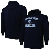 Memphis Grizzlies Big & Tall Heart & Soul Pullover Hoodie Navy
