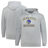 Golden State Warriors Big & Tall Heart & Soul Pullover Hoodie Heathered Gray
