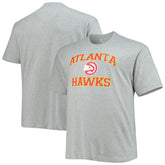 Atlanta Hawks Big & Tall Heart & Soul T-Shirt Heathered Gray