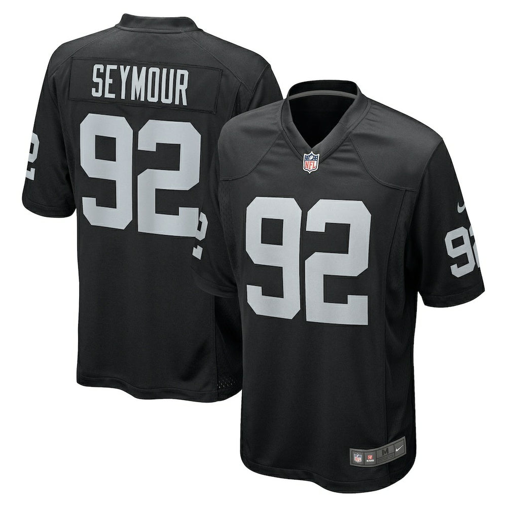 NFL Richard Seymour Las Vegas Raiders Retired Player Game Jersey - Black