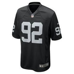 NFL Richard Seymour Las Vegas Raiders Retired Player Game Jersey - Black