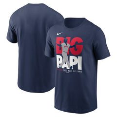 David Ortiz Boston Red Sox Nike 2022 Hall of Fame Essential T-Shirt - Navy T-shirts