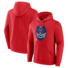 David Ortiz Boston Red Sox Fanatics Big Papi Portrait Fitted Pullover Hoodie - Red Hoodies
