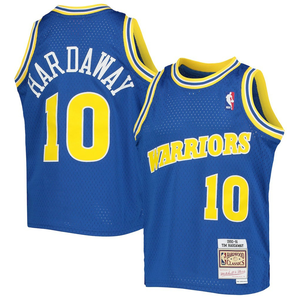NBA Tim Hardaway Golden State Warriors Youth 1990/91 Hardwood Classics Swingman Jersey sale - Royal